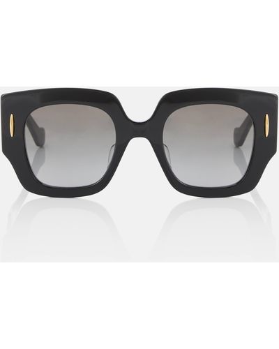 Loewe Anagram Square Sunglasses - Black