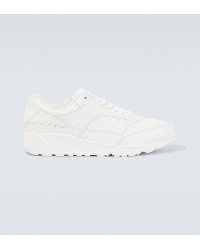 Saint Laurent Leather Sneakers - White