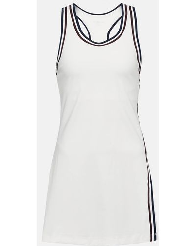 Tory Sport Wrap Sleeveless Minidress - White