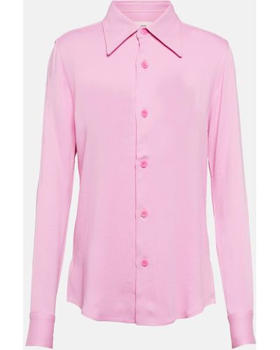Ami Paris Crepe Shirt - Pink