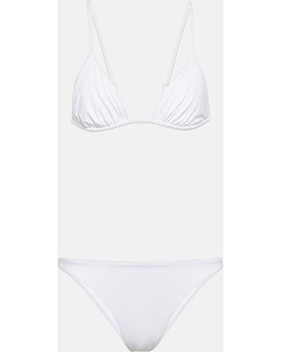 Wardrobe NYC Triangle Bikini - White