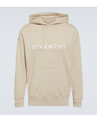 Givenchy Archetype Logo Cotton Jersey Hoodie - White