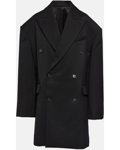 Wardrobe NYC Wool Coat - Black