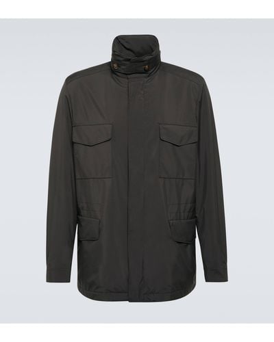 Loro Piana Traveller Cashmere-lined Windmate® Jacket - Black