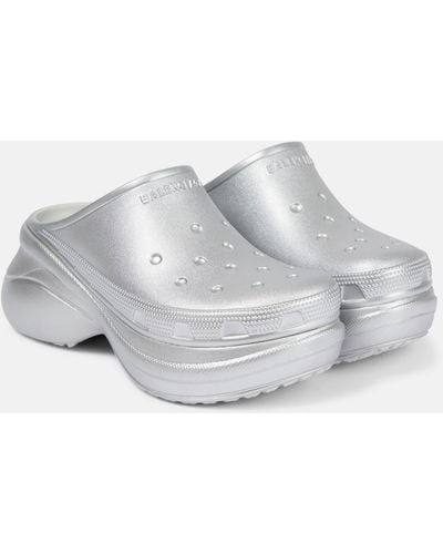 Balenciaga X Crocs Platform Slides - White