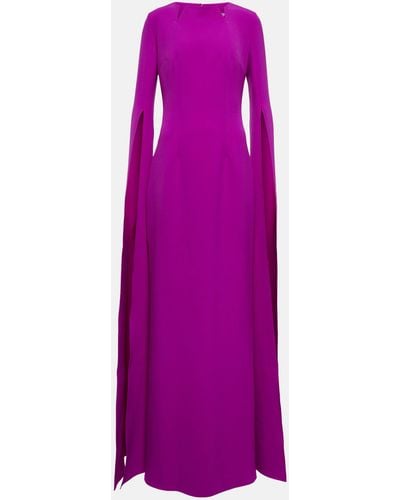 Safiyaa Crepe Gown - Purple