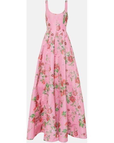 Markarian Botticelli Floral Gown - Pink