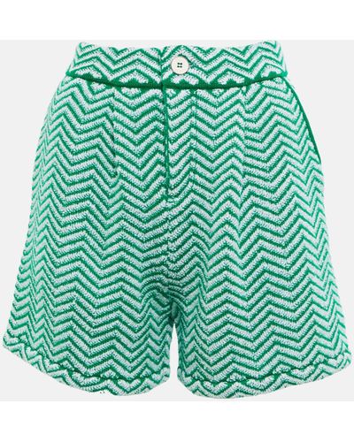 Barrie Chevron Shorts - Green