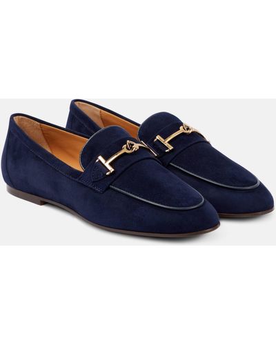 Tod's Suede Loafers - Blue