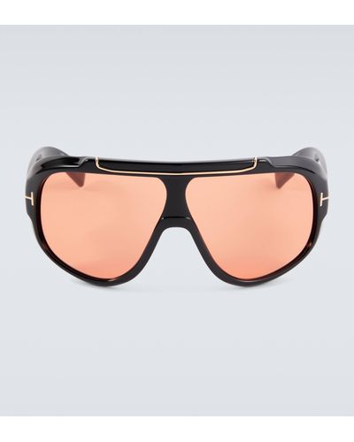 Tom Ford Rellen Shield Sunglasses - Brown