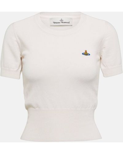 Vivienne Westwood Bea Cotton And Cashmere Top - White