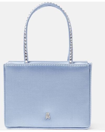 AMINA MUADDI Superamini Gilda Embellished Tote Bag - Blue