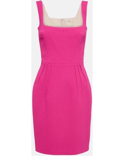Emilia Wickstead Salma Textured Mini Dress - Pink