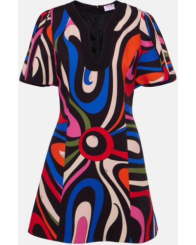 Emilio Pucci Marmo Minidress - Blue