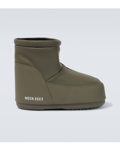Moon Boot Icon Low Rubber Snow Boots - Green