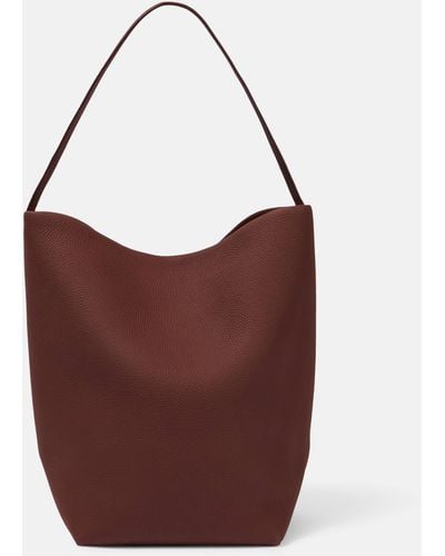 The Row N/s Park Large Leather Tote Bag - Brown