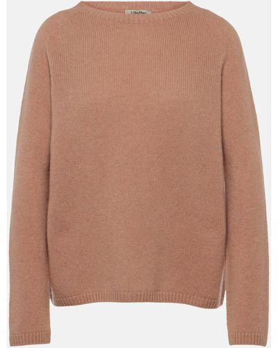 Max Mara Georg Wool And Cashmere-blend Sweater - Brown