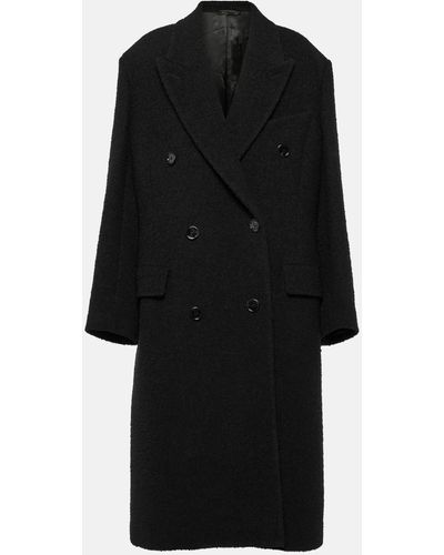 Acne Studios Double-breasted Wool-blend Coat - Black