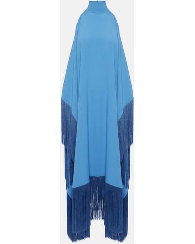‎Taller Marmo Fringed Cutout Kaftan - Blue