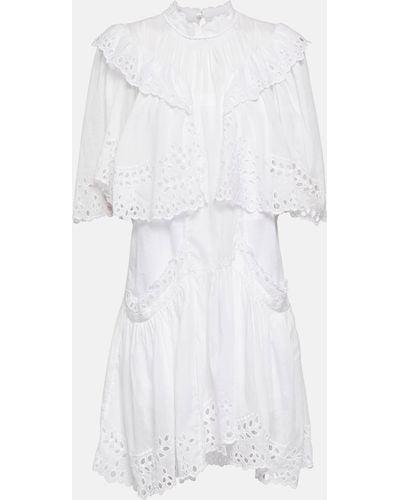 Isabel Marant Kayene Cotton Minidress - White