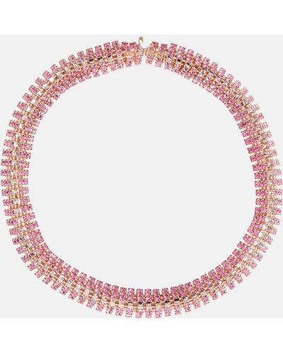 Magda Butrym Crystal-embellished Necklace - Pink