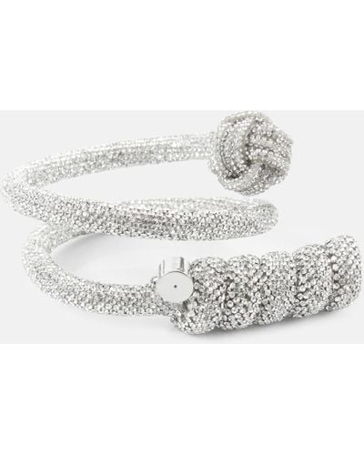 Max Mara Festa Crystal-embellished Bracelet - Metallic