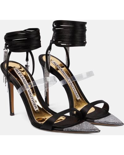 Alexandre Vauthier Metafisico 105 Crystal-embellished Sandals - Black