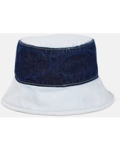 Maison Michel Axel Denim Bucket Hat - Blue