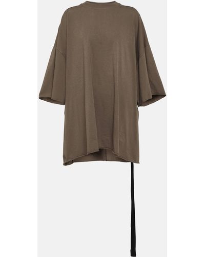 Rick Owens Drkshdw Tommy Cotton Jersey T-shirt - Natural