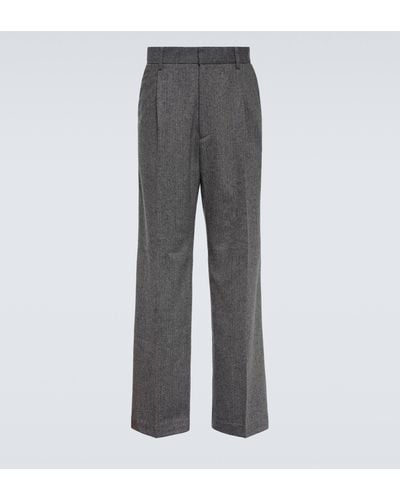 Winnie New York Wool And Mohair Straight Pants - Grey