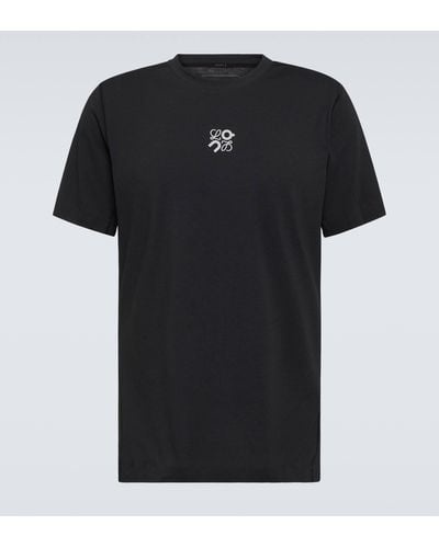 Loewe X On Active Logo Jersey T-shirt - Black