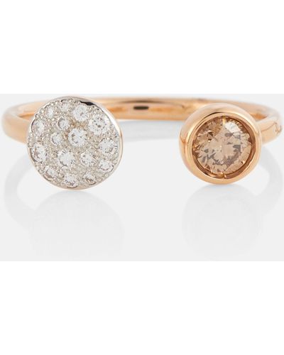 Pomellato Sabbia 18kt Rose Gold Ring With Diamonds - White