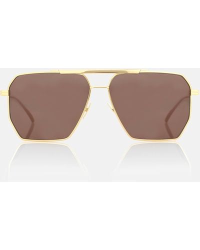Bottega Veneta Aviator Sunglasses - Brown