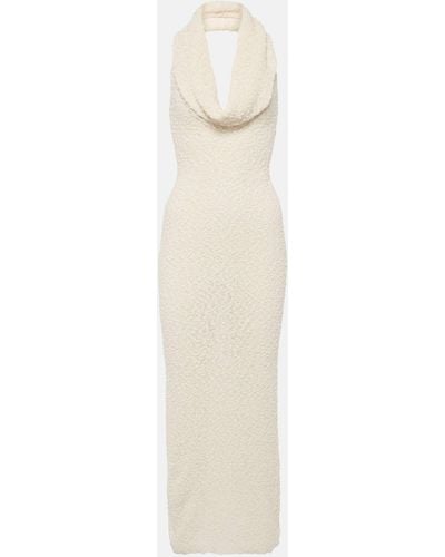 Magda Butrym Cotton-blend Boucle Midi Dress - White