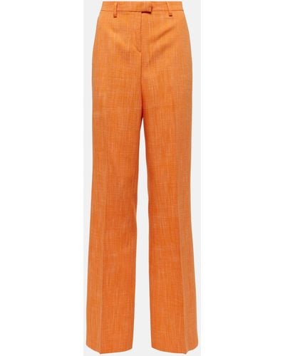 Etro High-rise Straight Pants - Orange