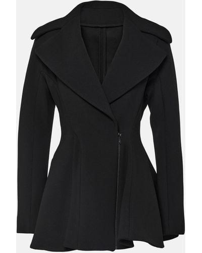 Alaïa Princess Wool-blend Coat - Black