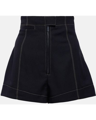 Jacquemus Le Short Areia High-rise Virgin Wool Shorts - Black