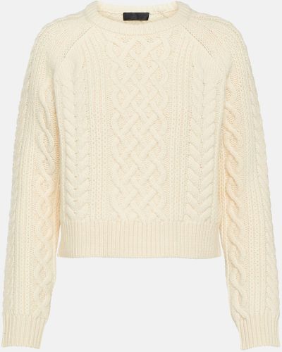 Nili Lotan Coras Cable-knit Wool Sweater - Natural