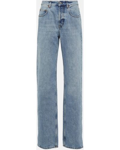 Saint Laurent High-rise Wide-leg Jeans - Blue