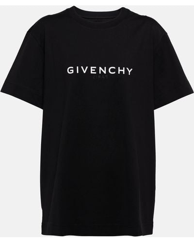 Givenchy Logo-printed Cotton Jersey T-shirt - Black