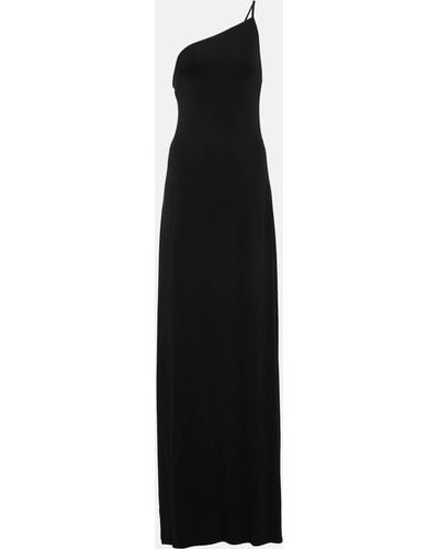 Nili Lotan Elinor One-shoulder Jersey Gown - Black