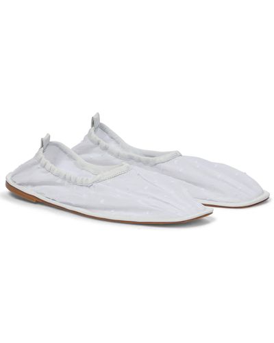 Cecilie Bahnsen X Hereu Hyacinth Ballet Flats - White