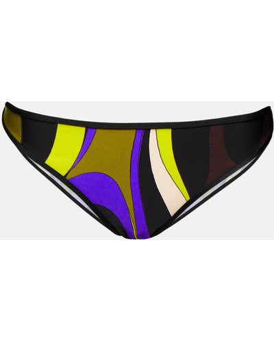 Emilio Pucci Marmo-print Bikini Bottoms - Purple