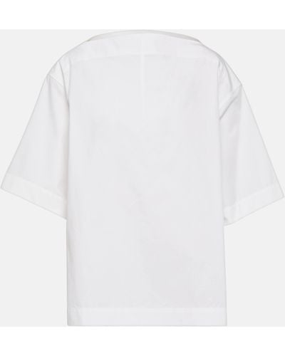 Totême Oversized Cotton Top - White