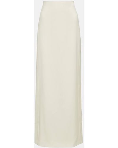 Wardrobe NYC Virgin Wool Maxi Skirt - White