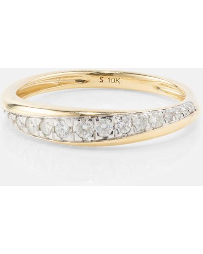 STONE AND STRAND 10kt Yellow Gold Ring With Diamonds - Metallic