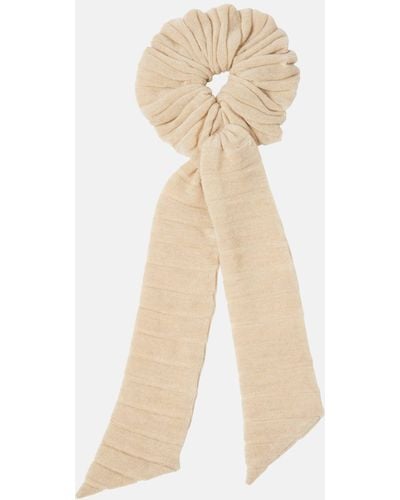 Loro Piana Cocooning Cashmere Scrunchie - Natural