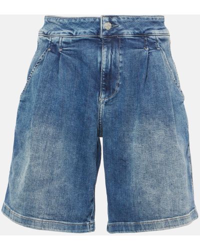 AG Jeans High-rise Denim Shorts - Blue