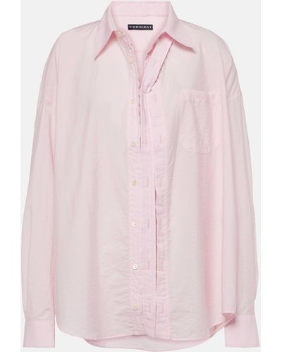 Y. Project Cotton-blend Shirt - Pink