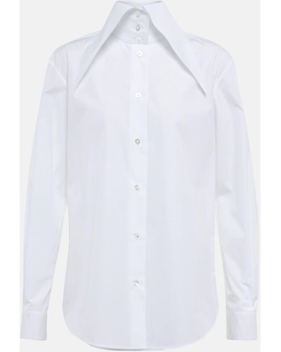 The Row Armelle Cotton Poplin Shirt - White